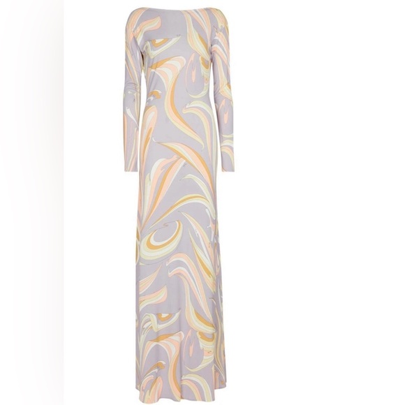 Emilio Pucci Dresses & Skirts - Emilio Pucci Multicolor Swirl Long Sleeve Dress